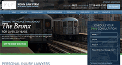 Desktop Screenshot of bronxpersonalinjurylawyers.net